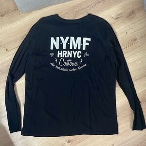 NYMF HRNYC Customs. Motorcycles. Black Longsleeve‎ T-Shirt. XL. GUC!